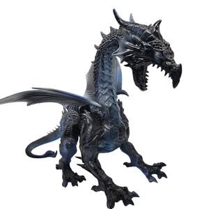 Pan Asian Creation Blue Fire Dragon with Light Up Eyes Home Depot Halloween